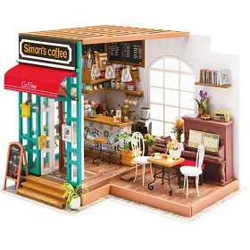 Bild på Creativ Company DIY Miniatyrrum Book nook Café
