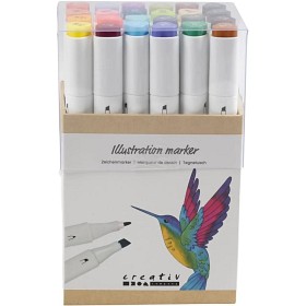 Bild på Creativ Company Illustrations marker 24 st (Mix)