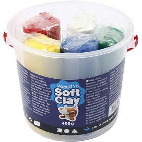 Bild på Creativ Company Soft Clay Modellera 400g (Mix)