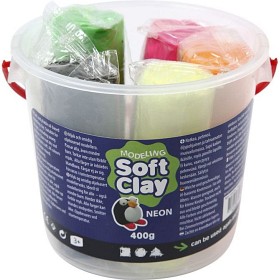 Bild på Creativ Company Soft Clay Modellera 400g (Neon)