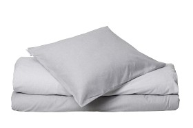 Bild på Classic Textiles Påslakanset Vagn/Vagga Runmarö (Grå/Vit)