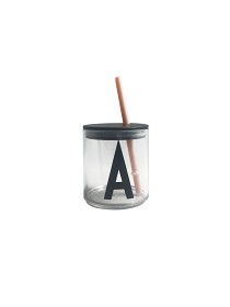 Bild på Design Letters Sugrör med Lock (Beige)