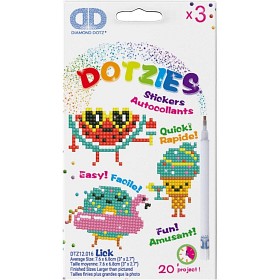 Bild på Diamond Dotz Emojis (Melon donut glass)