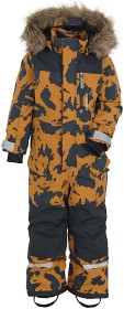 Bild på Didriksons Polarbjörnen Mönstrad Coverall (Burnt Glow)