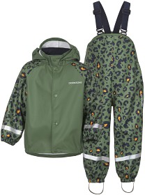 Bild på Didriksons Slaskeman Regnställ (Camo Green) 
