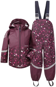 Bild på Didriksons Waterman Printed Kids Set (Plum terazzo)