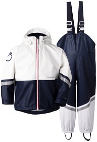 Bild på Didriksons Waterman Regnställ (Navy/Snow White) (80)