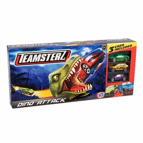 Bild på Dino Attack Bilbana med 3 bilar