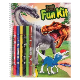 Bild på Dino World Pysselbok med tuschpennor