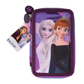 Bild på Disney Frozen Dubbelt Pennfodral (Lila)