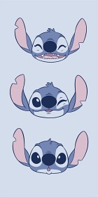 Bild på Disney Stitch Handduk 70x140 cm (Blå)
