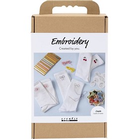 Bild på Creativ Company DIY Kit Broderi-Strumpor