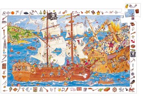 Bild på Djeco Pussel 100-bitar (Pirater)