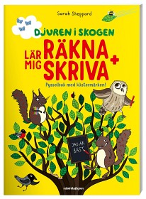Bild på Djuren i skogen lär mig räkna + skriva