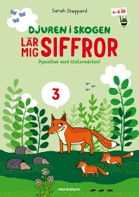 Bild på Djuren i skogen lär mig siffror (Pysselbok)