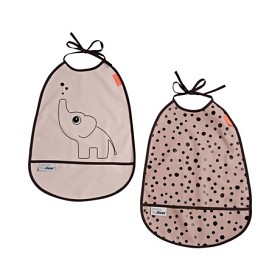Bild på Done By Deer Haklappar 2-pack Elphee (Rosa)