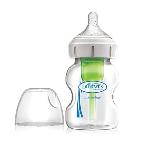 Bild på Dr Brown Wide Neck Options Nappflaska 150 ml (Glas)