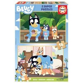 Bild på Educa Bluey Träpussel (2x16-bitar)