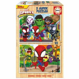 Bild på Educa Spidey & His Amazing Friends Pussel (2x25-bitar)