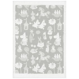 Bild på Ekelund Barnfilt Moomin Valley Ljusgrå 72x105 cm