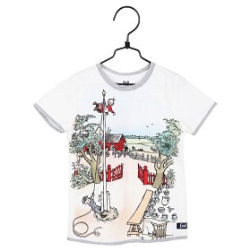 Bild på Emil i Lönneberga Flaggstång T-shirt (Vit)