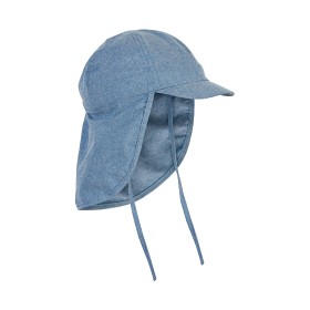 Bild på En Fant Solhatt med knytband (Ljus denimblå)