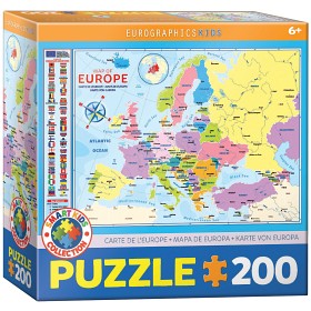 Bild på Eurographics Pussel Map of Europe 100-bitar