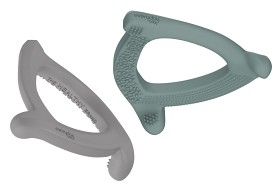 Bild på Everyday Baby Bitring Silikon 2-pack (Quiet Grey/Harmony Green)