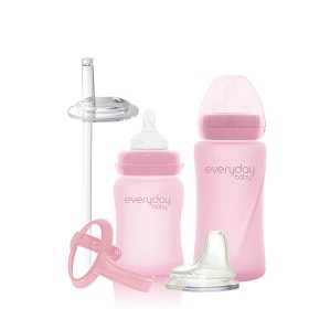 Bild på Everyday Baby Nappflaska/ Pipmugg Healthy + Kit (Rose Pink)