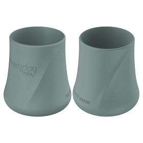 Bild på Everyday Baby Mugg Silikon 2-pack (Harmony Green)
