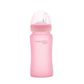 Bild på Everyday Baby Sugrörsflaska Glas (Rosa)