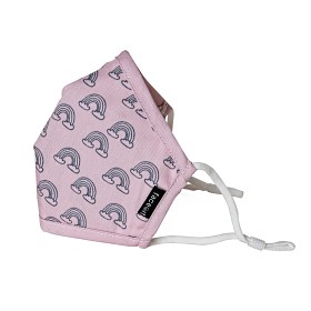 Bild på FaceIt Munskydd Pink Rainbows 1-pack (Rosa)