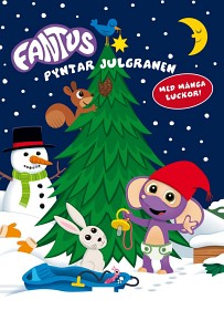 Bild på Fantus pyntar julgranen