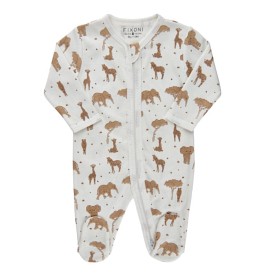 Bild på Fixoni Pyjamas med fötter (Off White)