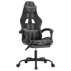 Bild på Gamingstol Konstläder och fotstöd (Svart/grå)