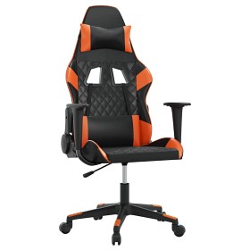 Bild på Gamingstol Konstläder (Svart/orange)