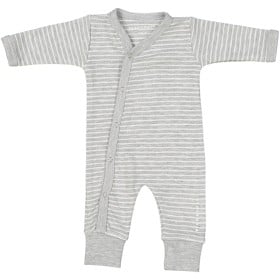 Bild på Geggamoja Prematur Bodysuit Grey mel/white (48)