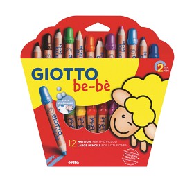 Bild på Giotto be-bè Extra tjocka Färgpennor 12-pack