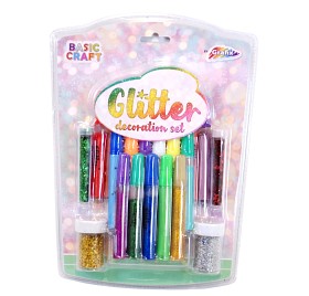 Bild på Glitterset Glitterlim och glitterburkar