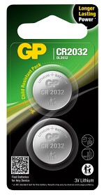 Bild på GP Knappcellsbatteri Lithium CR2032 (2-pack)