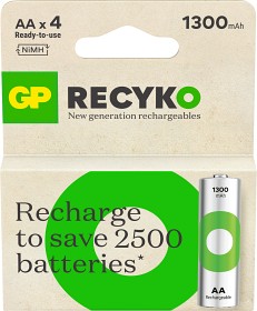 Bild på GP Recyko AA-batteri 1300mAh (4-pack)