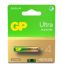 Bild på GP Ultra Alkaline AAA-batteri 24AU/LR03 (4-pack)