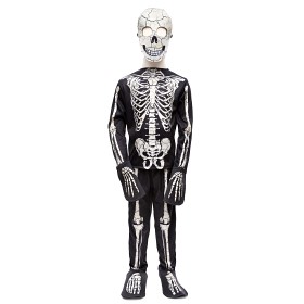 Bild på Great Pretenders Glow In The Dark Skelettdräkt och mask (4-6 år)