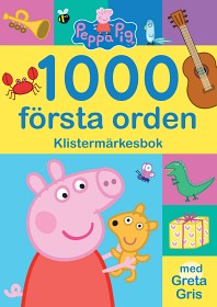Bild på Greta Gris 1000 första orden Klistermärkesbok
