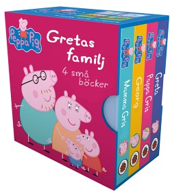Bild på Gretas Gris familj 4 små böcker