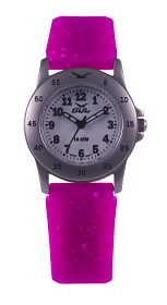 Bild på GUL Micro Silicone Glow Barnklocka (Cerise)