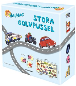 Bild på Halvans stora golvpussel fordon