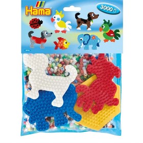 Bild på Hama Midipärlor 3000 st (Djur)