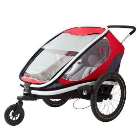 Bild på Hamax Outback Cykel och Barnvagn (Röd/Grå)