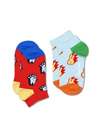 Bild på Happy Socks 2-Pack Kids Dog & Bunny Ankelstrumpor